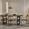 Bullnose dining table Teardrop black