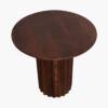 Bullnose side table reversed fluted