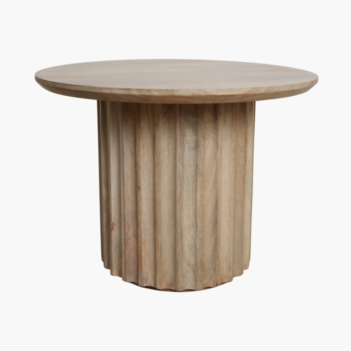 Bullnose bijzettafel 'Reversed Fluted'
