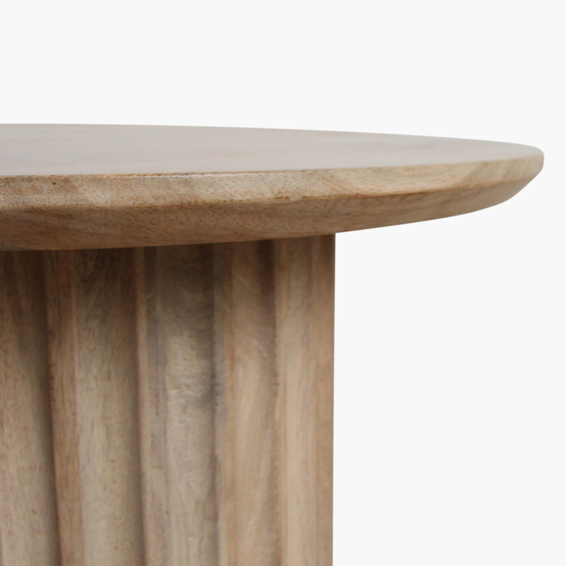 Bullnose bijzettafel 'Reversed Fluted' - Afbeelding 3