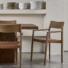 Freya dining armchair natural leather
