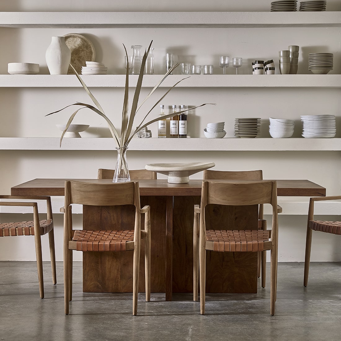 Bullnose Greek Cross dining table