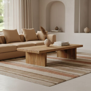 Recycled teak wood coffee table