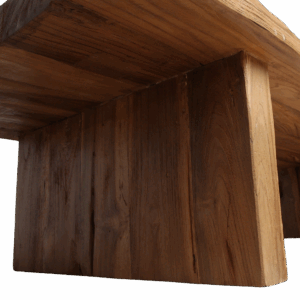 Recycled teak wood coffee table