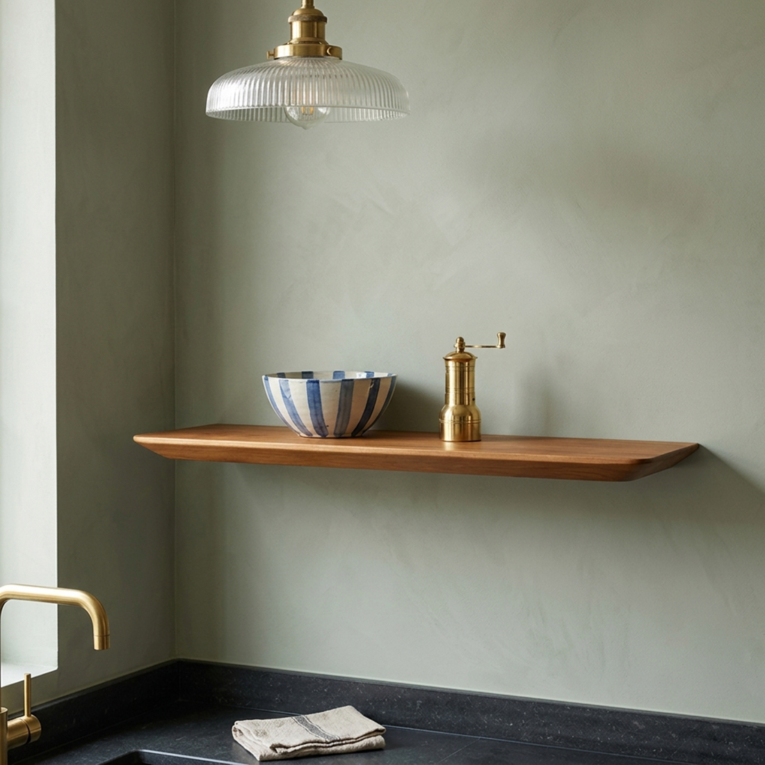 Craftsman wall shelf 60 cm - Raw Materials