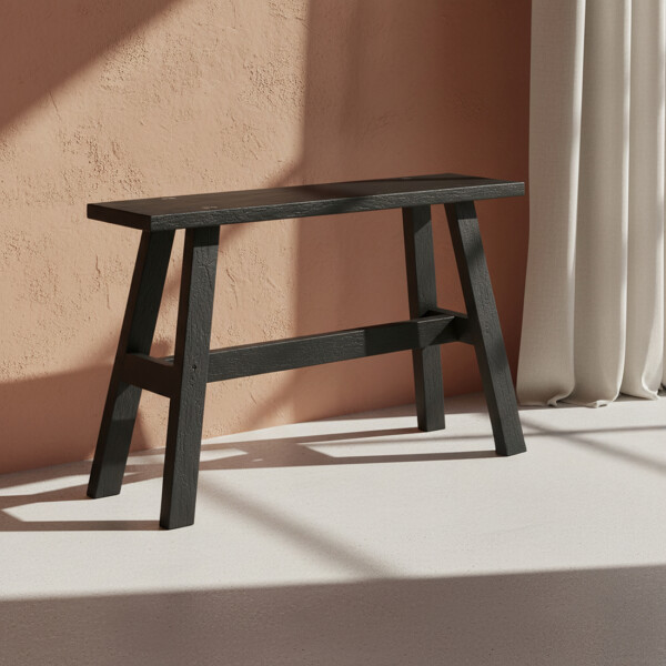 BEOW00036_39 Black bus stop bench large