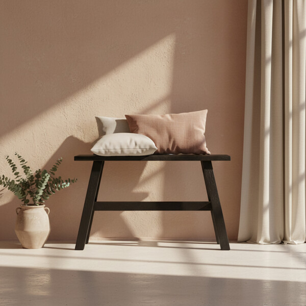 BEOW00036_40 Black bus stop bench large