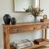 CLFA00010_50 Farmwood sidetable met 3 lades