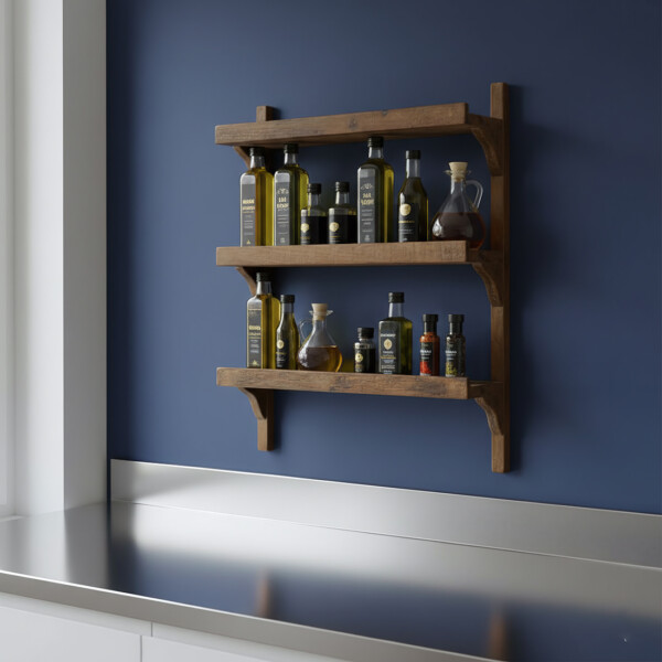 CLFW00075_34 Factory kitchen rack, 3x shelves