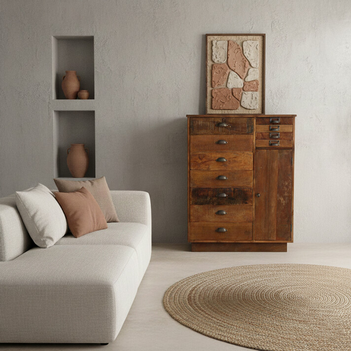 Factory multidrawer sideboard