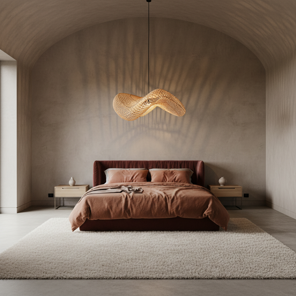 Wave lamp natural large