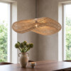 LIRA00915_70 Wave rattan pendant light Ø87 cm