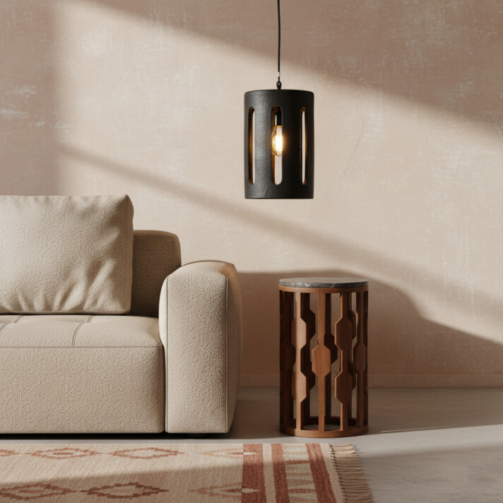 Terra hanglamp Long Ark zwart