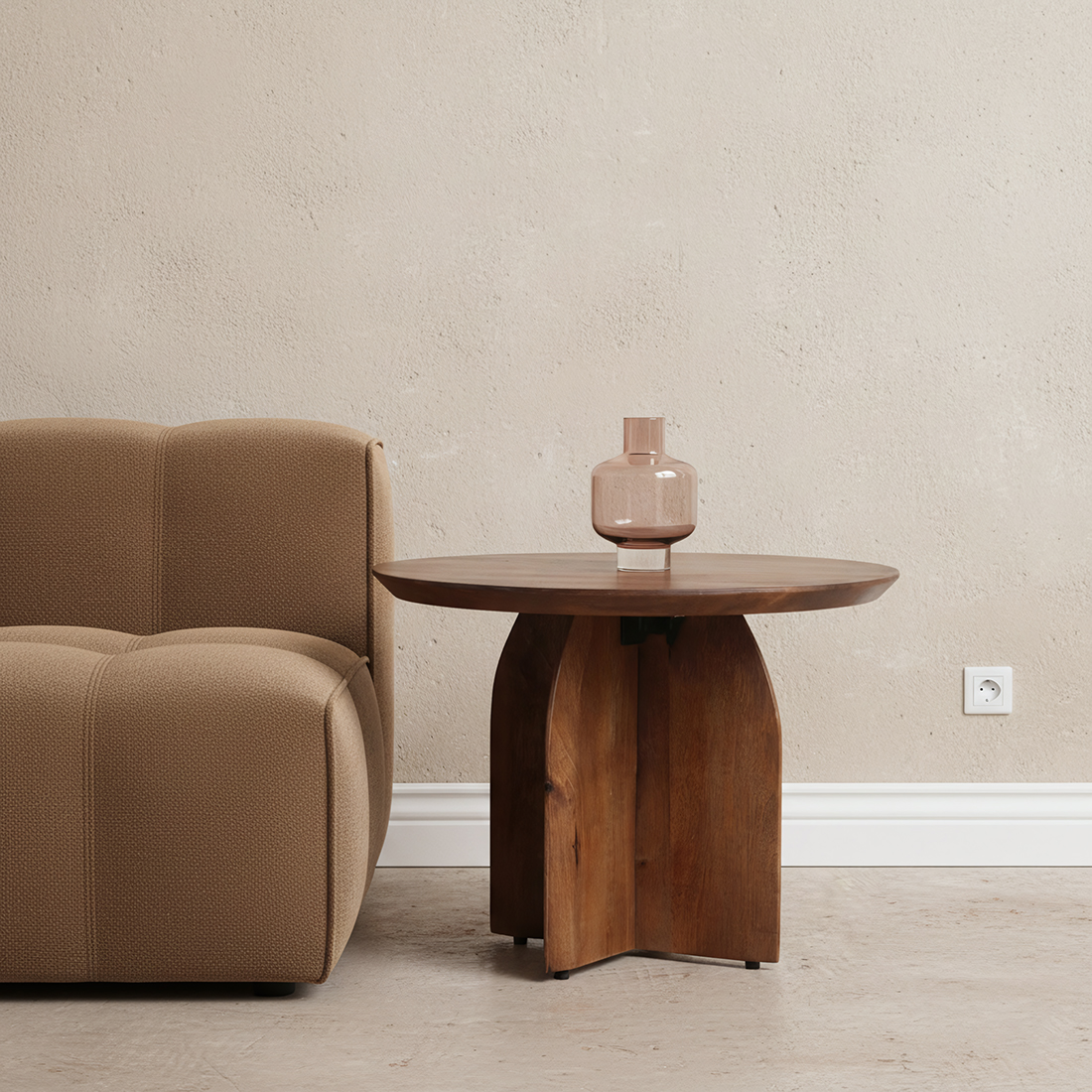 Bullnose side table 55 cm