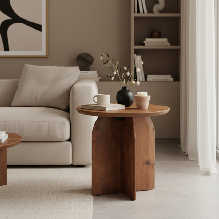 Bullnose side table 50 cm