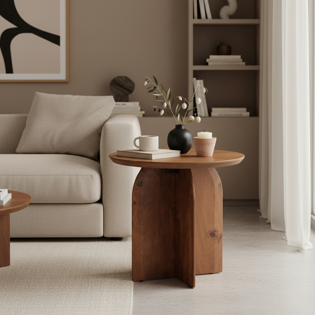 Bullnose bijzettafel 50 cm