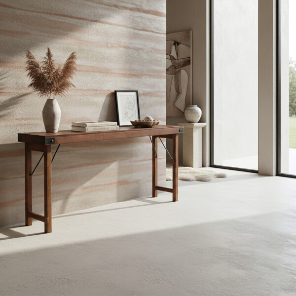 Console tafel bruin opklapbaar