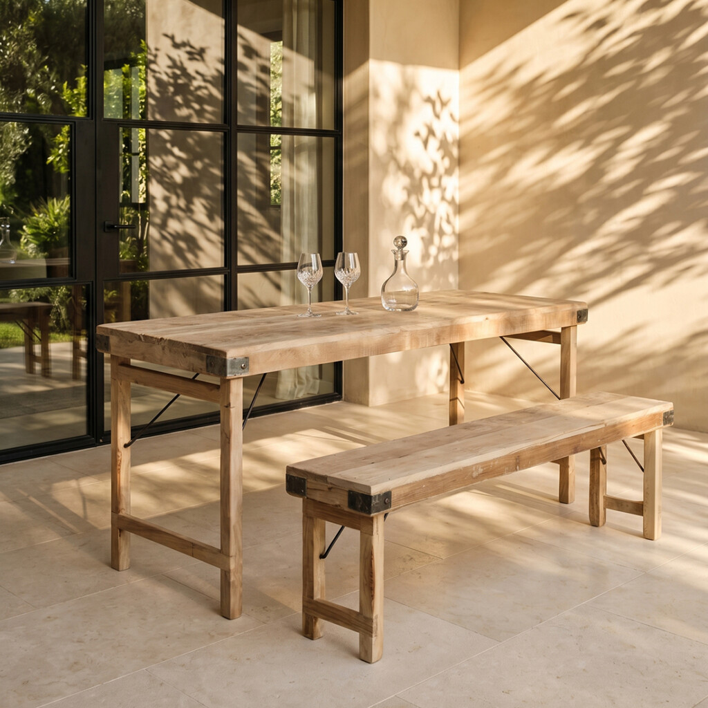 Limewash markttafel inklapbaar