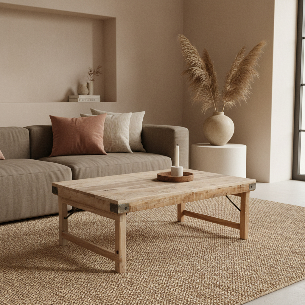 Limewash inklapbare salontafel