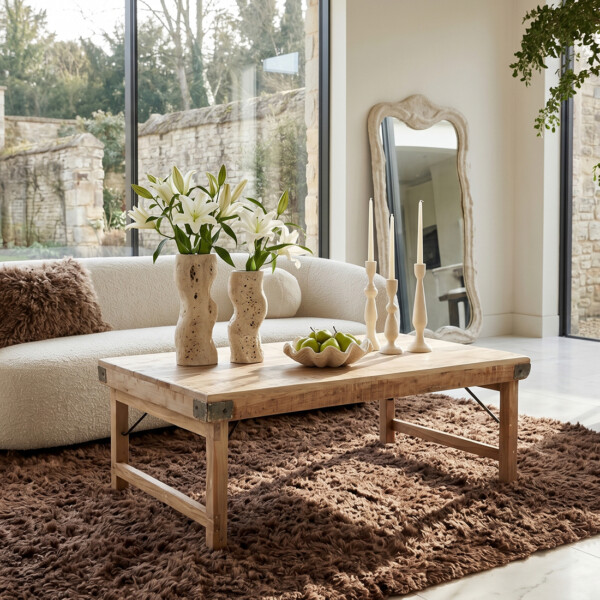 Limewash inklapbare salontafel