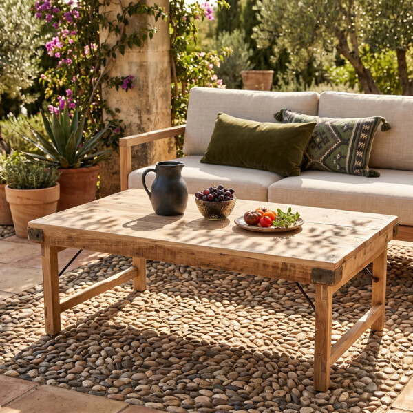 Limewash inklapbare salontafel