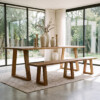 Farmwood wooden dining bench