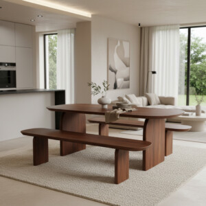 Bullnose bench brown