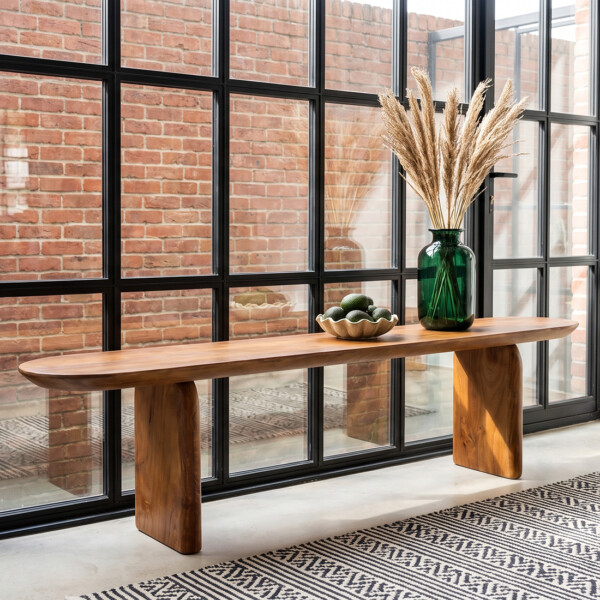 BEMW00001_74 Bullnose mango wood dining bench