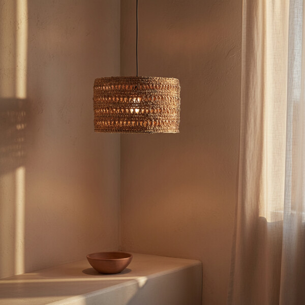 Herba lamp naturel medium