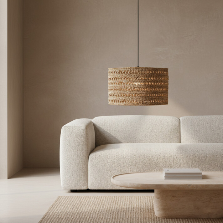 Herba lamp naturel large