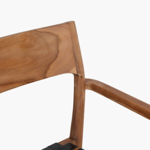 Freya dining armchair black leather