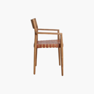 Freya dining armchair natural leather