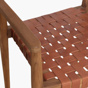 Freya dining armchair natural leather