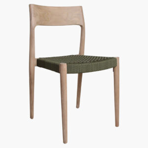 Freya chair dark green