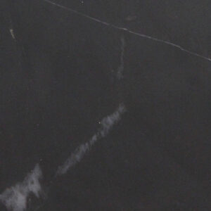 Marble side table round black