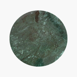 Marble side table round green