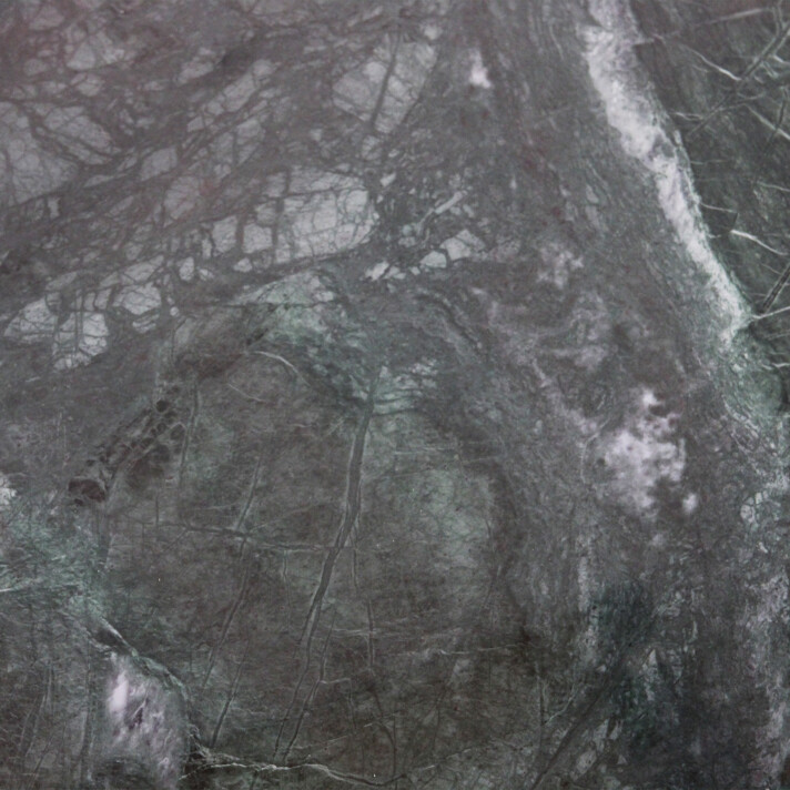 Marble coffee table oval green