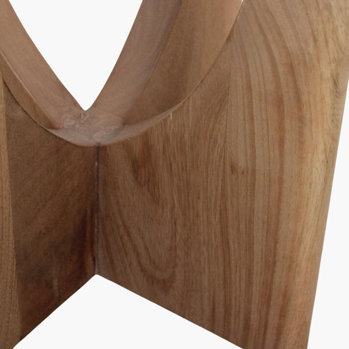 Kuching side table white marble