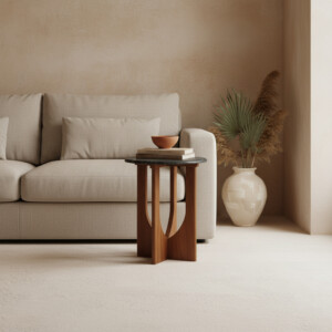 Brunei side table marble black