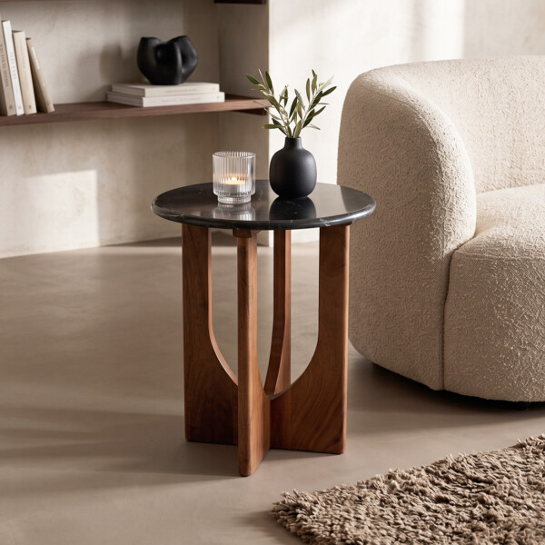 TAST00181_61 Brunei side table marble black