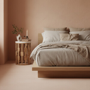 Atjeh side table white marble