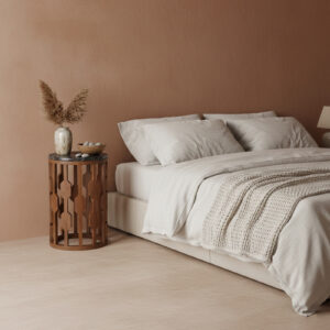 Lampung side table black marble