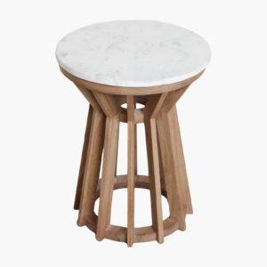 Sarawak bijzettafel marmer wit