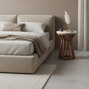 Sarawak bijzettafel marmer wit