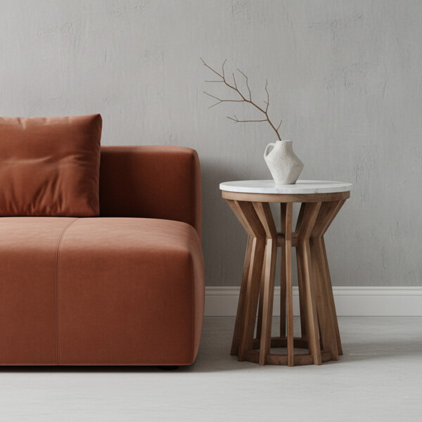 TAST00200_40 Sarawak Island side table white marble