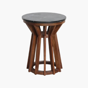 Sabah side table black marble