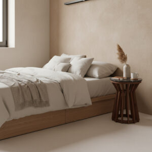 Sabah side table black marble