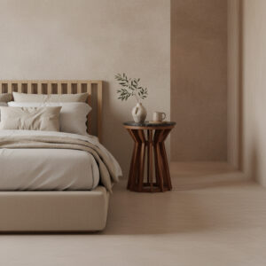 Sabah side table black marble