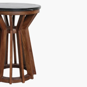 Sabah side table black marble