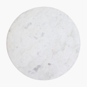 Malakka side table white marble